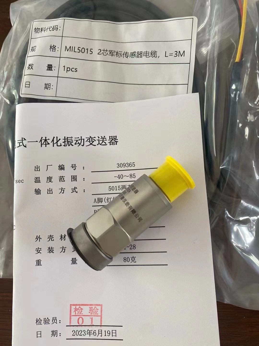 磁吸式振动传感器